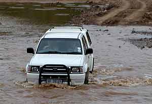 Crossing Limpopo at Ponts Drift