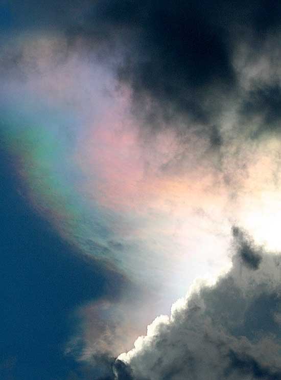 Rainbow in the clouds