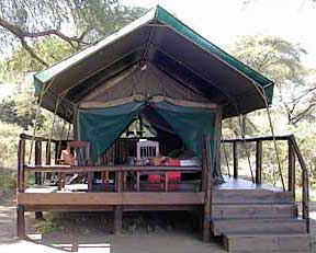 Safari tent exterior