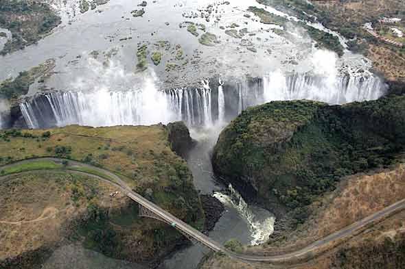 Victoria Falls from the air